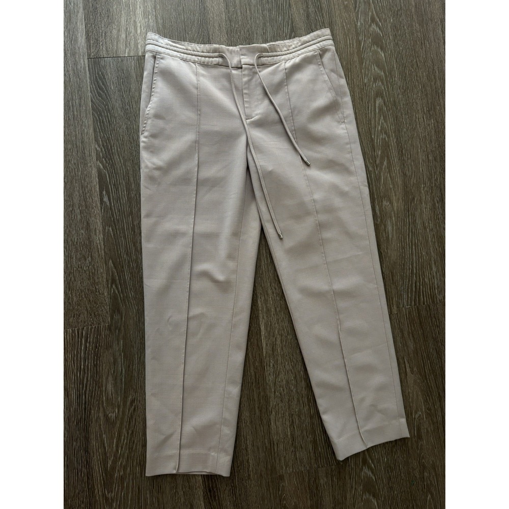 Club Monaco Pleated Pants Womens Light pink Drawstring Straight Leg Size S